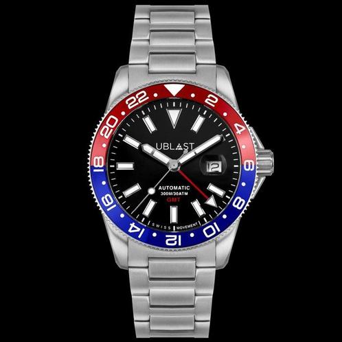 Ublast - Royal GMT Professional - UBRG44BBR - Automatic, Handtassen en Accessoires, Horloges | Heren