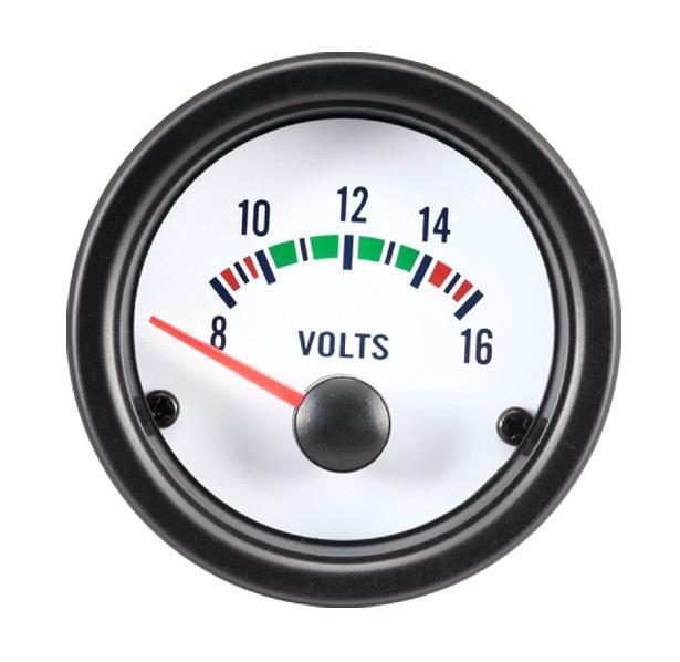 Performance Instrument Wit Voltage 8-16 Volt 52mm, Auto diversen, Auto-accessoires, Nieuw, Ophalen of Verzenden