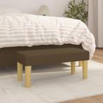 vidaXL Bankje 70x30x30 cm stof bruin, Verzenden, Nieuw