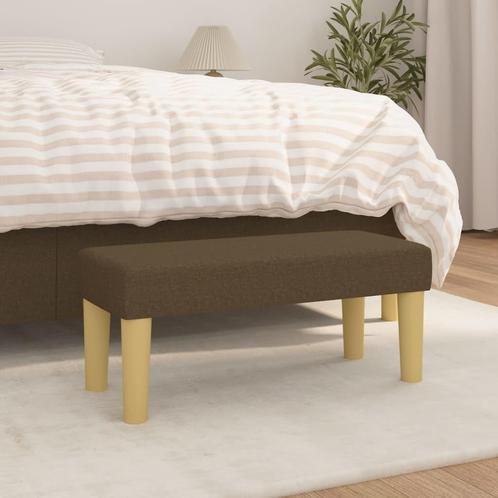 vidaXL Bankje 70x30x30 cm stof bruin, Huis en Inrichting, Overige Huis en Inrichting, Nieuw, Verzenden