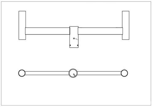 Lampenrek / buisrek tweevoudig buis 60mm t.b.v. lichtmast la, Articles professionnels, Articles professionnels Autre, Envoi