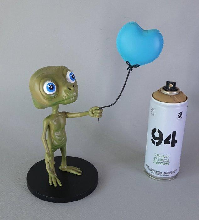 Truteau (1970) - Alien With Ballon (Blue), Antiek en Kunst, Kunst | Schilderijen | Modern