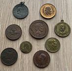 Nederland. Lot van 9 medailles Willem II en Willem III, Timbres & Monnaies, Monnaies & Billets de banque | Accessoires
