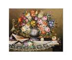 Roberto Michell (1944) - XL FORMAT - Floral still life with, Antiek en Kunst