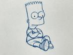 The Simpsons - 1 Dessin danimation original de Bart, Cd's en Dvd's, Nieuw in verpakking