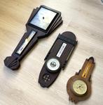 Barometer met thermometer (3) - Hout, metaal en glas - Art, Antiek en Kunst