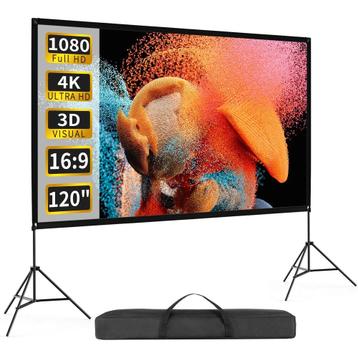 Projectiescherm – Beamer scherm - Projectiedoek - 264x148 cm beschikbaar voor biedingen