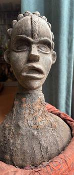 Hoofdtooi met houten hoofd, Bete volk - Nigeria, Antiek en Kunst