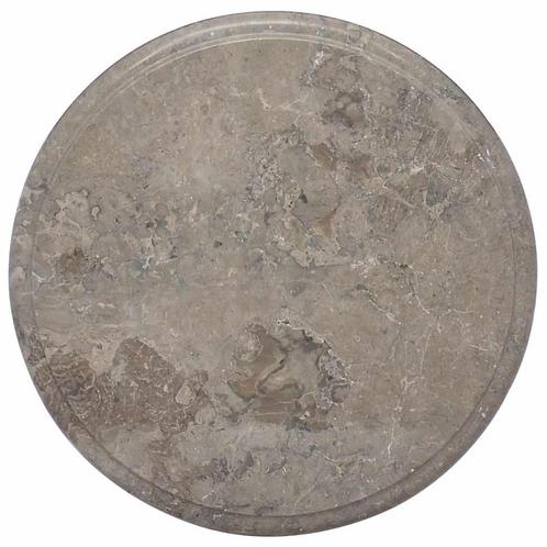 vidaXL Tafelblad Ø40x2,5 cm marmer grijs, Huis en Inrichting, Tafelonderdelen, Nieuw, Verzenden