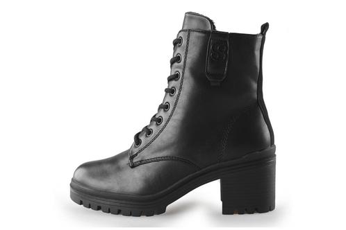 s. Oliver Veterboots in maat 40 Zwart | 5% extra korting, Kleding | Dames, Schoenen, Zwart, Gedragen, Overige typen, Verzenden