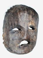 Ongewoon leren masker sjamaanmasker Tamang, Nepal, Himalaya,