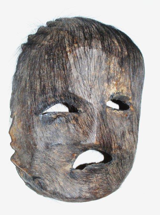 Ongewoon leren masker sjamaanmasker Tamang, Nepal, Himalaya,, Antiek en Kunst, Kunst | Niet-Westerse kunst