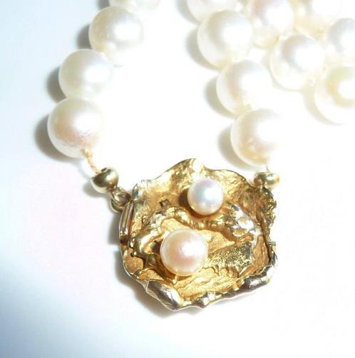 Halsketting - 14 karaat Geel goud Parel - Creatief Gouden, Handtassen en Accessoires, Kettingen