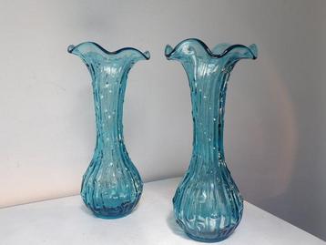 Empoli Italy - Vase (2) - Verre, Antiquités & Art