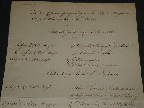 Henri-Gatien Bertrand - Général - Document signé 1er février, Verzamelen, Film en Tv