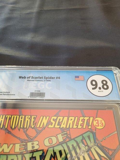 Web of Scarlet Spider #4 - EGC 9.8 - 1 Graded comic - Eerste, Boeken, Strips | Comics