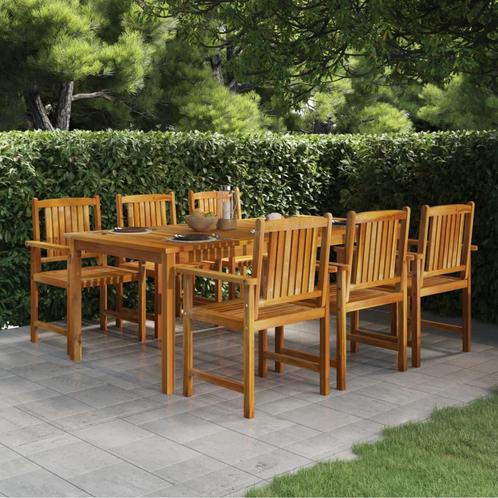 vidaXL Tuintafel 200x100x74 cm massief acaciahout, Tuin en Terras, Tuintafels, Nieuw, Verzenden