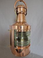 H.Henriksen -  Scheepslamp - Glas, Koper