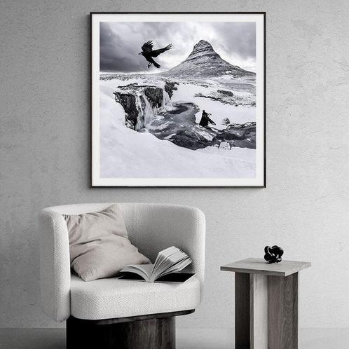 Jaqueline Vanek - The Mystery of Hrafndís - Frozen Falls, Antiek en Kunst, Kunst | Schilderijen | Modern