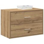 vidaXL Kast met 2 lades 60x31x40 cm bewerkt hout artisanaal, Huis en Inrichting, Kasten | Overige, Verzenden, Nieuw