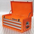 Datona Gereedschapskist met drie lades - oranje - Datona, Doe-het-zelf en Bouw, Gereedschapskisten, Ophalen of Verzenden, Nieuw