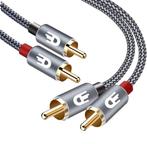 2dekans | Drivv. Premium Tulp Stereo Audio Kabel - 2RCA naar, TV, Hi-fi & Vidéo, TV, Hi-fi & Vidéo Autre, Ophalen of Verzenden