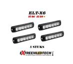 ELT-X6 LED Flitser 6x3 Watt ECER65 K2 IP67 12-24V Set 4 Stuk, Ophalen of Verzenden