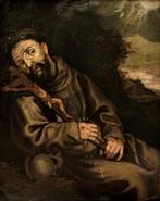 Spanish school (XVII) - Saint Francis of Assisi Ecstasy, Antiek en Kunst