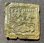 Byzantijns Brons Uiterst zeldzaam icoon met afbeelding St., Collections