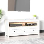 vidaXL Tv-meubel 114x35x52 cm massief grenenhout wit, Huis en Inrichting, Kasten |Televisiemeubels, Verzenden, Nieuw