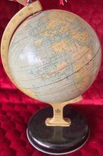 Oude kleine metalen wereldbol, made in UK by ChadValley & Co