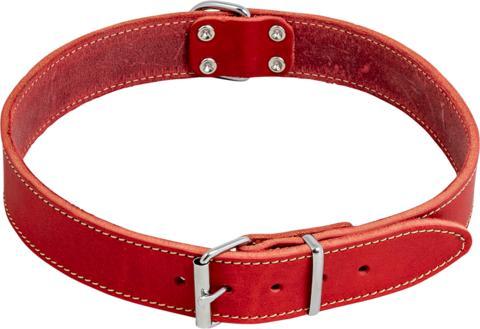 JV Vetleder halsband rood 30mmx65cm, Animaux & Accessoires, Colliers & Médailles pour chiens