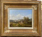 C.H Meiners (1819-1894) - Landschap met personen en dieren, Antiek en Kunst