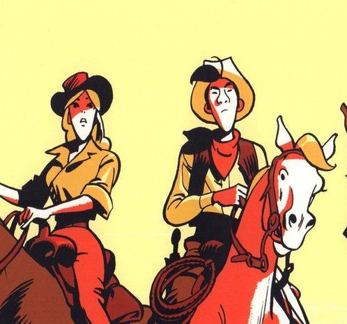 Bonhomme, Matthieu - 1 Silkscreen - Lucky Luke - Wanted, Boeken, Strips | Comics