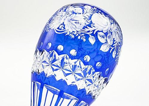 Monumental Meyrs Neffe Art Nouveau Faceted Crystal Glass, Antiek en Kunst, Antiek | Glaswerk en Kristal