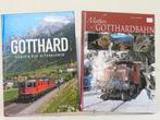 Set van 2 spoorwegenboeken Gotthard: Königin der Alpenbah.., Ophalen of Verzenden, Gebruikt