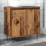 vidaXL Badkamerkast 58x33x60 cm bewerkt hout oud houtkleurig, Huis en Inrichting, Badkamer | Badkamermeubels, Verzenden, Nieuw