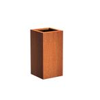 Cortenstaal plantenbak 40x40x80cm - Met bodem, Tuin en Terras, Bloembakken en Plantenbakken, Minder dan 60 cm, Vierkant, Nieuw