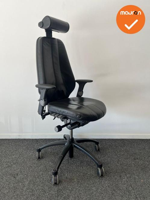RH Logic 400 - Zwarte leren bekleding - Met hoofdsteun - Inc, Zakelijke goederen, Kantoor en Winkelinrichting | Kantoormeubilair en Inrichting
