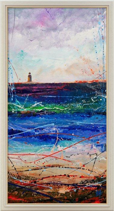 Onofre Alarcón - Distant lighthouse #142- XL NO RESERVE, Antiek en Kunst, Kunst | Schilderijen | Modern