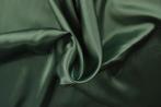 15 meter satijn stof - Oud groen - 100% polyester, Hobby en Vrije tijd, Stoffen en Lappen, 200 cm of meer, Nieuw, Satijn of Zijde