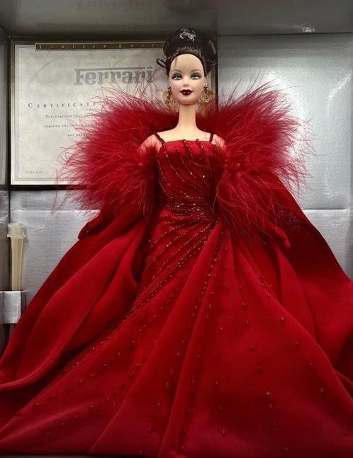 Mattel  - Barbiepop Glamorous Ferrari Barbie Doll New in, Antiquités & Art, Antiquités | Jouets