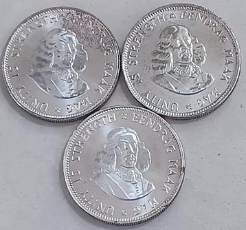 Zuid-Afrika. 20 Cents 1961, 1962, 1964/ Proof 50% Silver-