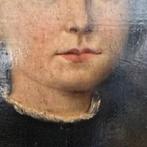 Franse school (XIX) - Potrait of a young girl, Antiek en Kunst