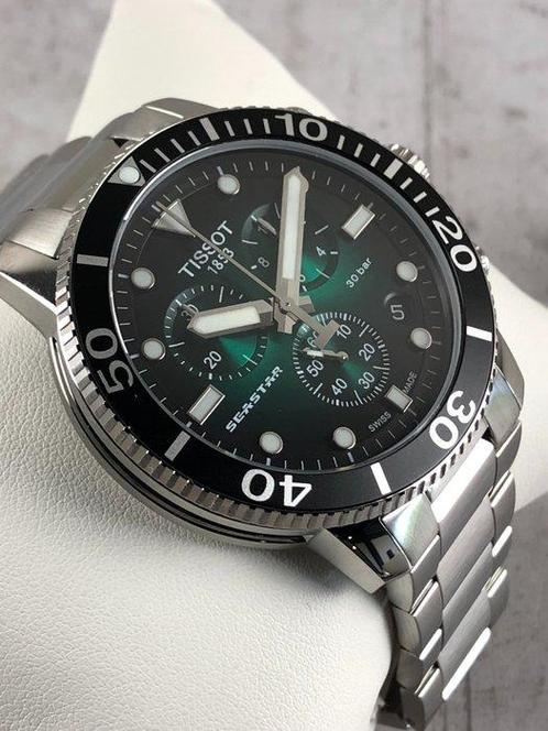 Tissot - Seastar 1000 Chronograph - T120.417.11.091.01 -, Handtassen en Accessoires, Horloges | Heren