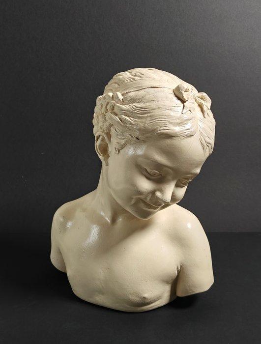 Beeld, La Rieuse naar Pigalle - 32 cm - Gips met, Antiek en Kunst, Curiosa en Brocante