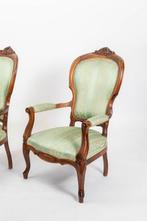 Fauteuil - Luigi Filippo - Walnoot, Textiel