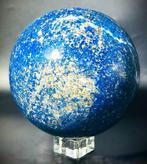 Collector’s Lapis Lazuli Sphere — Deep Blue van een zeldzame