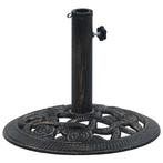 vidaXL Socle de parasol Noir et bronze 9 kg 40 cm Fonte, Verzenden, Neuf