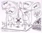 Pentekening Amerika - McCain flip-flopt (lijst optie), Antiek en Kunst, Verzenden